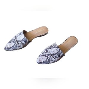 Madden Girl Snakeskin Studded Mules ~ Size 7